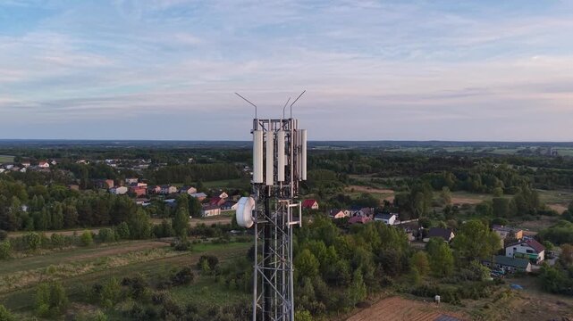 Cell tower providing coverage to rural homes