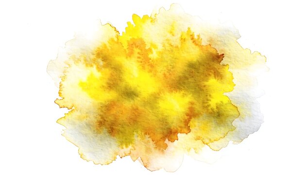 watercolor background with abstract cloudy sky concept with color splash design and fringe bleed stains and blobs