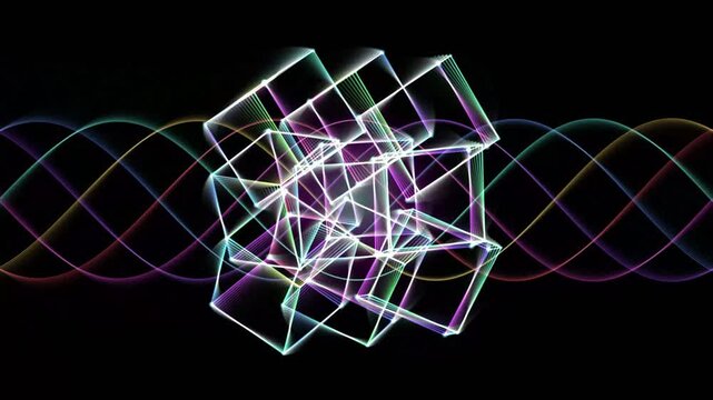 Abstract geometric background with a pattern of grey hexagonal cells
