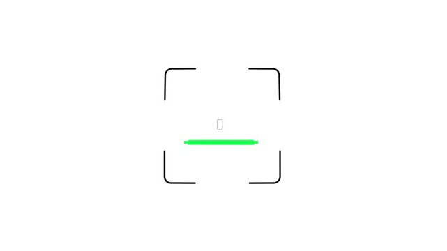 Animated Scanning Line Scanning Smartphone Mobile Phone Icon Loop Green Laser Scanner Motion Graphic Mobile Security Device Inspection UI Visual