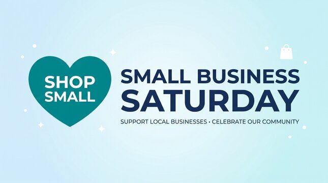 Shop small business saturday promotional banner