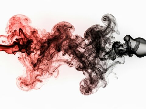 Abstract smoke and ink swirl art design