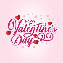 Abstract Valentines day greetings post and banner design  © sajib