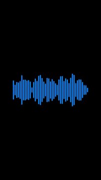 audio waveform spectrum moving animation on green background. Sound wave pattern audio visual waveform. Motion graphics of music bar concept