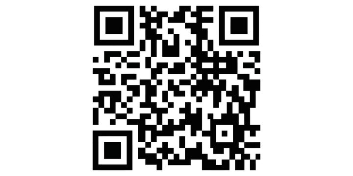 Square scan code qr barcode pattern for digital information storage and mobile marketing applications.