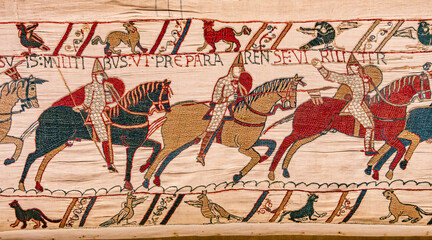 mural decors tapestry of the middle ages, france © photogolfer