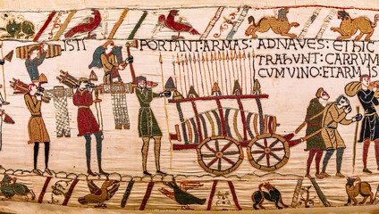  mural decors tapestry of the middle ages, france © photogolfer