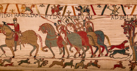  mural decors tapestry of the middle ages, france © photogolfer