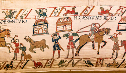  mural decors tapestry of the middle ages, france © photogolfer