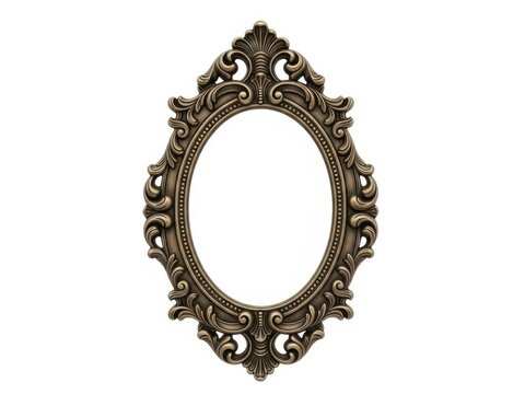 Elegant black ornate picture frame with gold accents