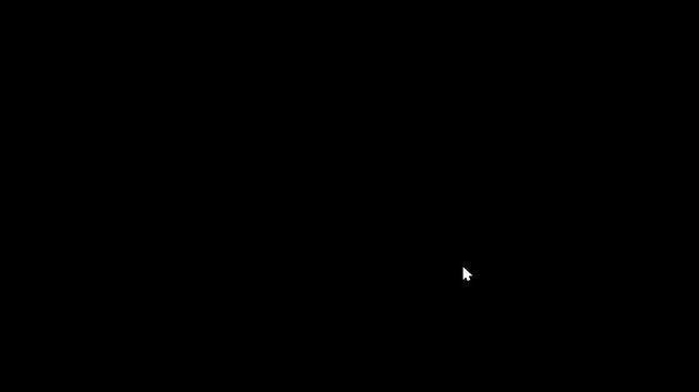 Computer mouse cursor clicking on digital screen interface, user experience and web navigation concept