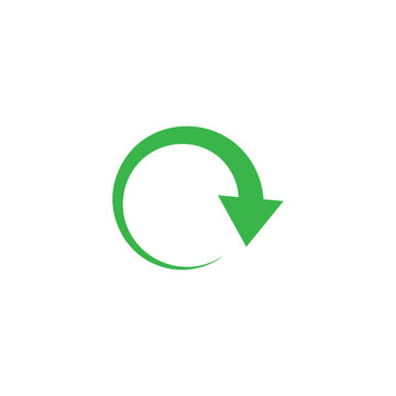 Refresh Reload Sync Icon with Cancel X Mark, Green Circular Arrow Reset Symbol, Vector Illustration for Web and App UI Design