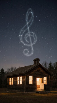Musical symbol staircase