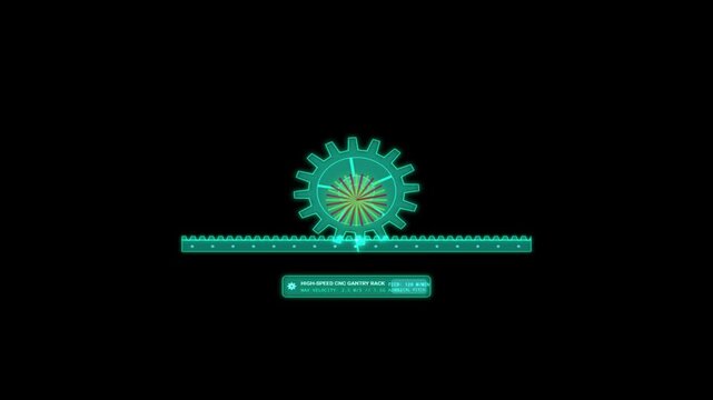 animation of intricate mechanical gears interconnected and spinning smoothly. Cinematic lighting, metallic textures with brass, copper, and polished steel. Close-up shot showing the teeth of the gears