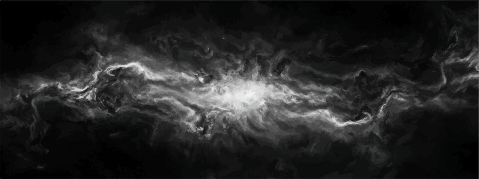 Ethereal cosmic nebula swirls, an incandescent celestial cloud painting universe tapestry, emanating deep cosmic wonder.