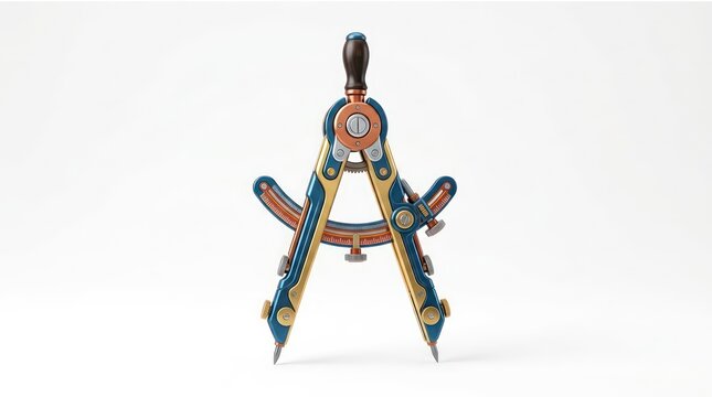 Ornate steampunk divider tool for precision measurement and drawing