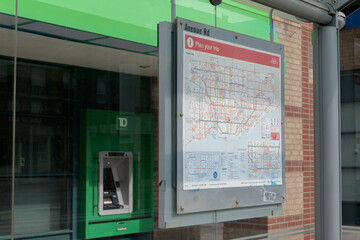 Obraz premium public transit shelter with TTC 