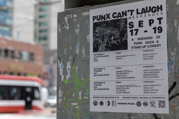 Obraz premium street poster in Toronto (Punx Can't Laugh Weekender, 2026)