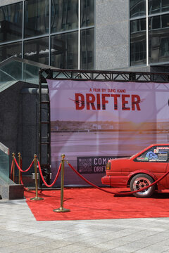 presentation of &ldquo;Lola,&rdquo; a Toyota GT-S AE86 Corolla, the signature car in Drifter, a film directed by Sung Kang, at a TIFF 2026 activation in Toronto
