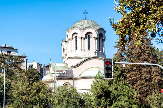 Alexander Nevsky Church in Belgrade, Serbia