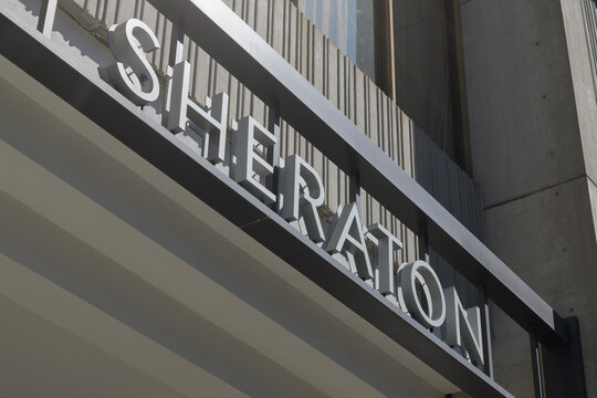sign at Sheraton Centre Toronto Hotel, 123 Queen St W (York St side)