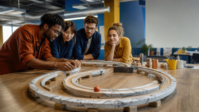 Feedback Loop Marble Track Team Test for Iterative Design, Process Learning and Product Development