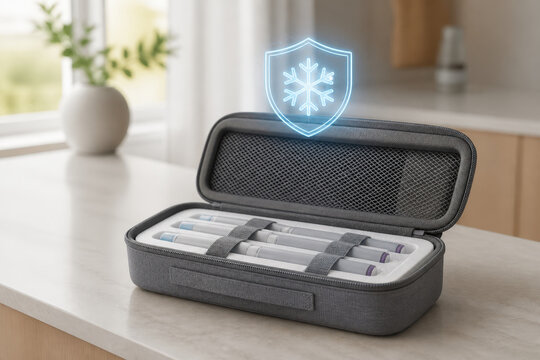Fertility Medication Cold Storage Shield Hologram for IVF Treatment, Temperature Protection and Patient Care