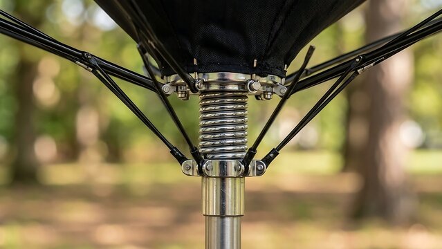 Macro Detail of a Photography Umbrella Mechanism