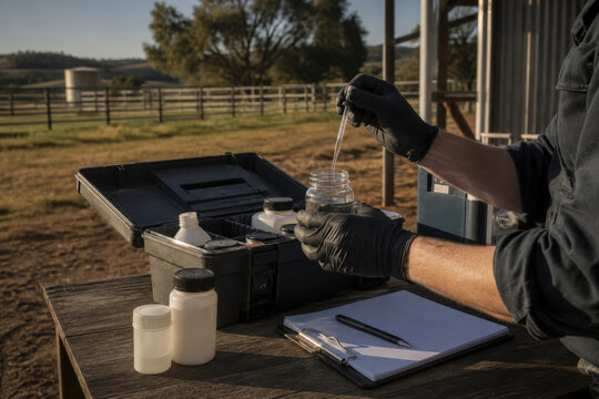 Livestock Water Quality Check for Animal Health, Farm Management and Agricultural Safety
