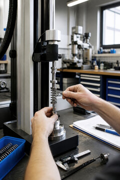 Spring Force Calibration Bench for Mechanical Testing, Precision Measurement and Quality Assurance