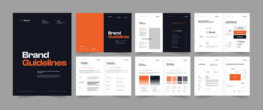 Brand Guideline, Brand Guidebook Design 