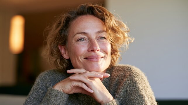 Woman with a Smile, Deep Thoughts