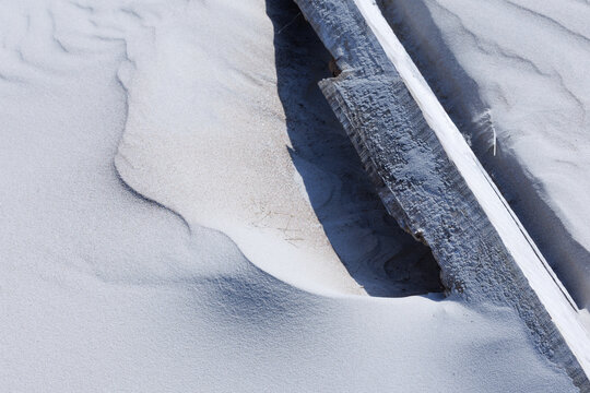 Natural white sand pattern background texture