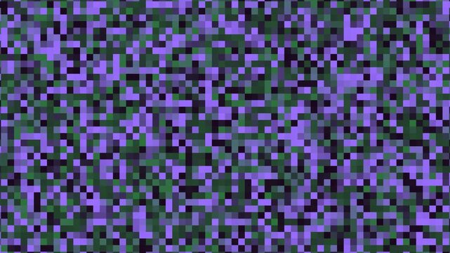 Purple and Green Pixel Art Background Animation Loop