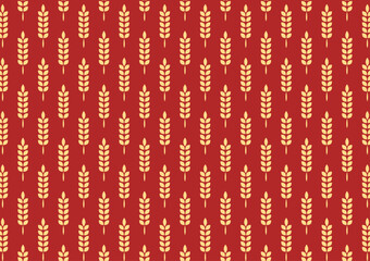 Obraz premium Wheat pattern wallpaper. oat symbol. free space for text. rice sign. Rice pattern wallpaper.