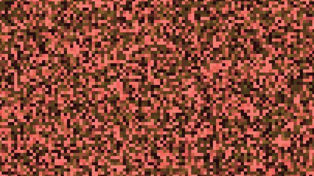 Abstract Digital Pixel Noise and Glitch Animation Background in Red and Dark Tones