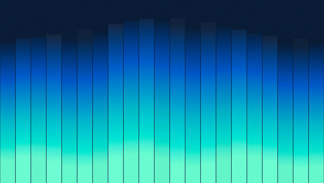 Modern teal fluted vertical column background with gradient blue stripe texture for abstract architectural design wallpaper