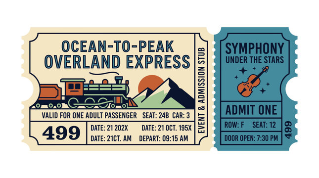 Ocean-to-Peak Overland Express Train Ticket & Symphony Stub