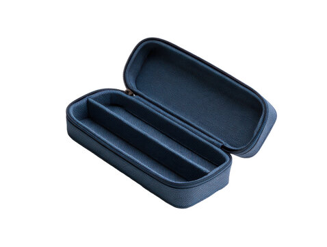 A durable zippered container with a structured interior compartment designed to protect delicate items from impact and scratches during travel