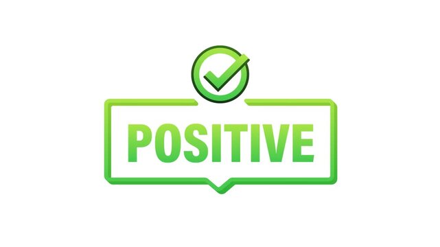 Positive and negative choice message bubbles appearing