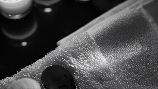 Macro Detail of Textured Fabric and Woven Textile