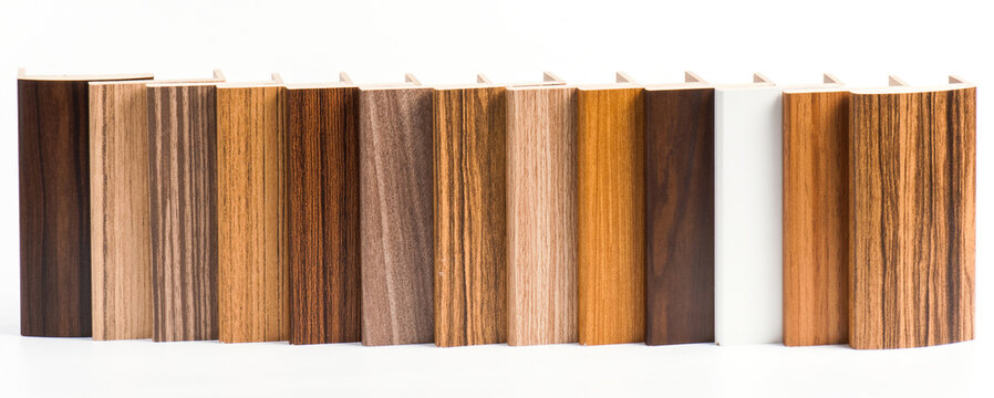 Assorted Wood Grain Molding Profiles for Furniture and Interior Finishing