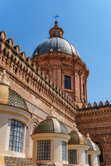 Dome and majolica cupolas of Palermo Cathedral, Sicily, Italy © Lukasz Czajkowski