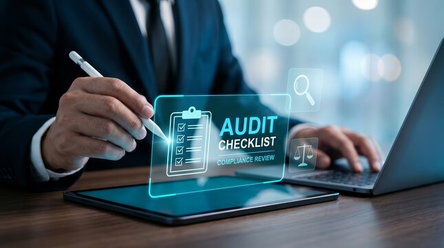 Corporate compliance management and internal control verification using digital interface technology.