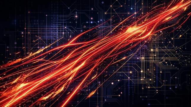Abstract Lines Background &ndash; Modern Flowing Curves, Waves and Premium Digital Design