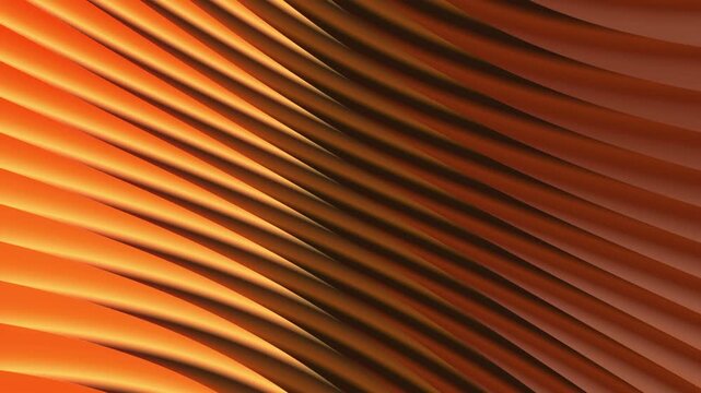 Abstract video background with golden gradient lines moving diagonally from bottom left to top right