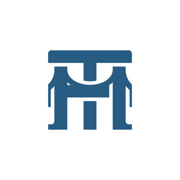 Modern Monogram Symbol For A Brand Initials TM And HM Design