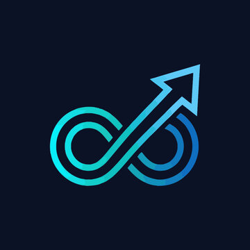 Infinity Arrow Symbolizing Growth And Continuous Progress
