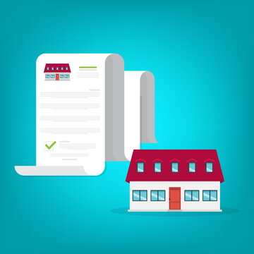 Property Ownership Document with House and Agreement