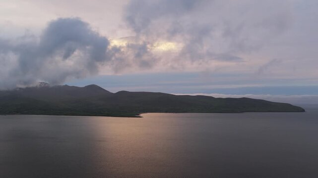 Aerial View of Brandon Point and Atlantic Coastline, Dingle Peninsula, Ireland